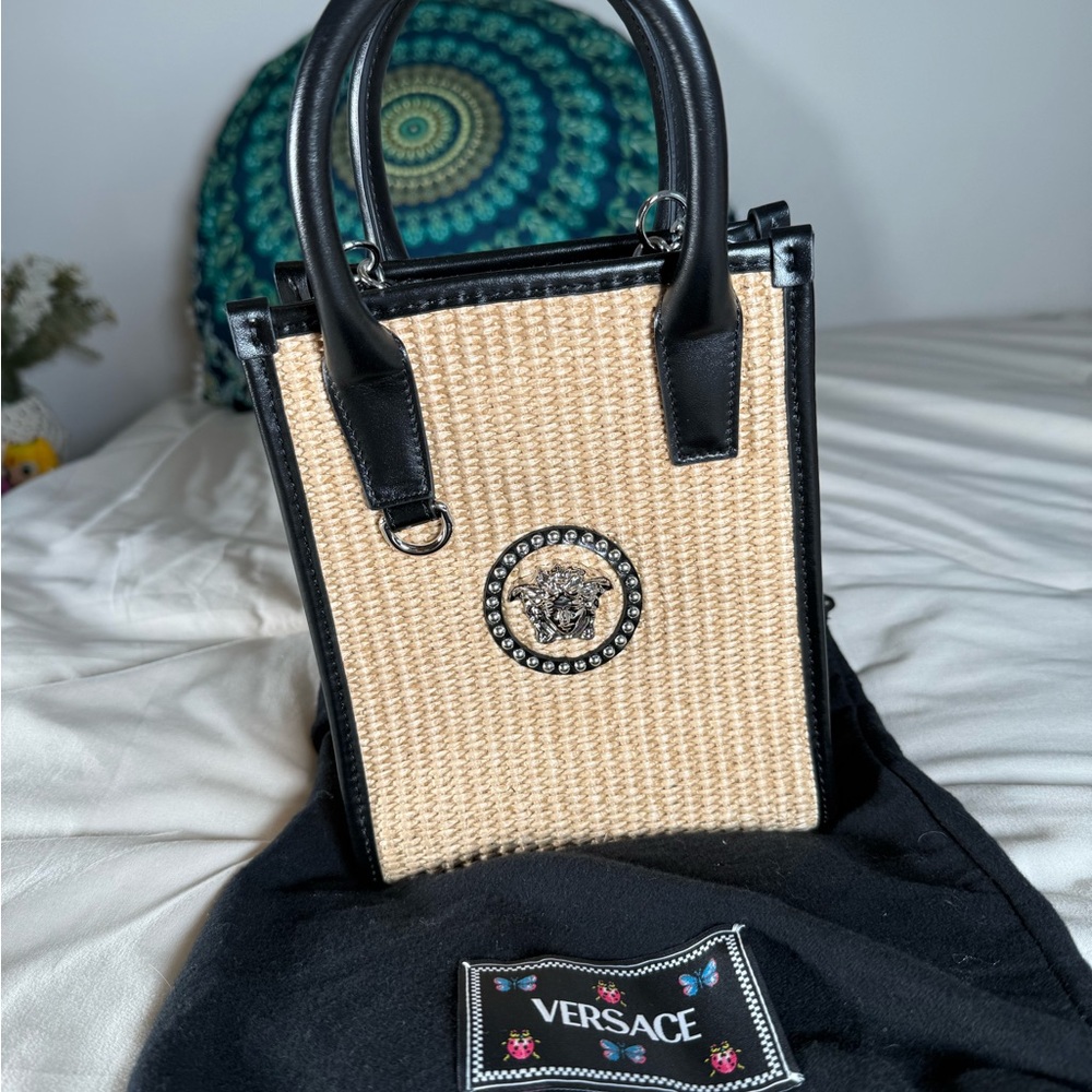 Versace La Medusa Mini embellished tote bag